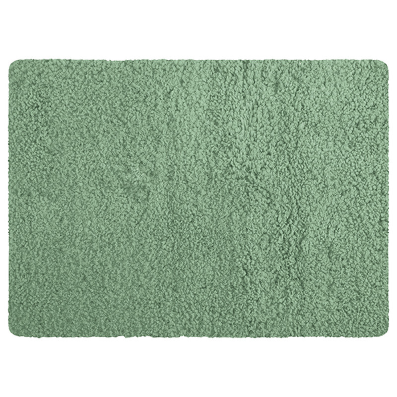 MSV Badkamerkleedje-badmat tapijt voor de vloer groen 50 x 70 cm langharig
