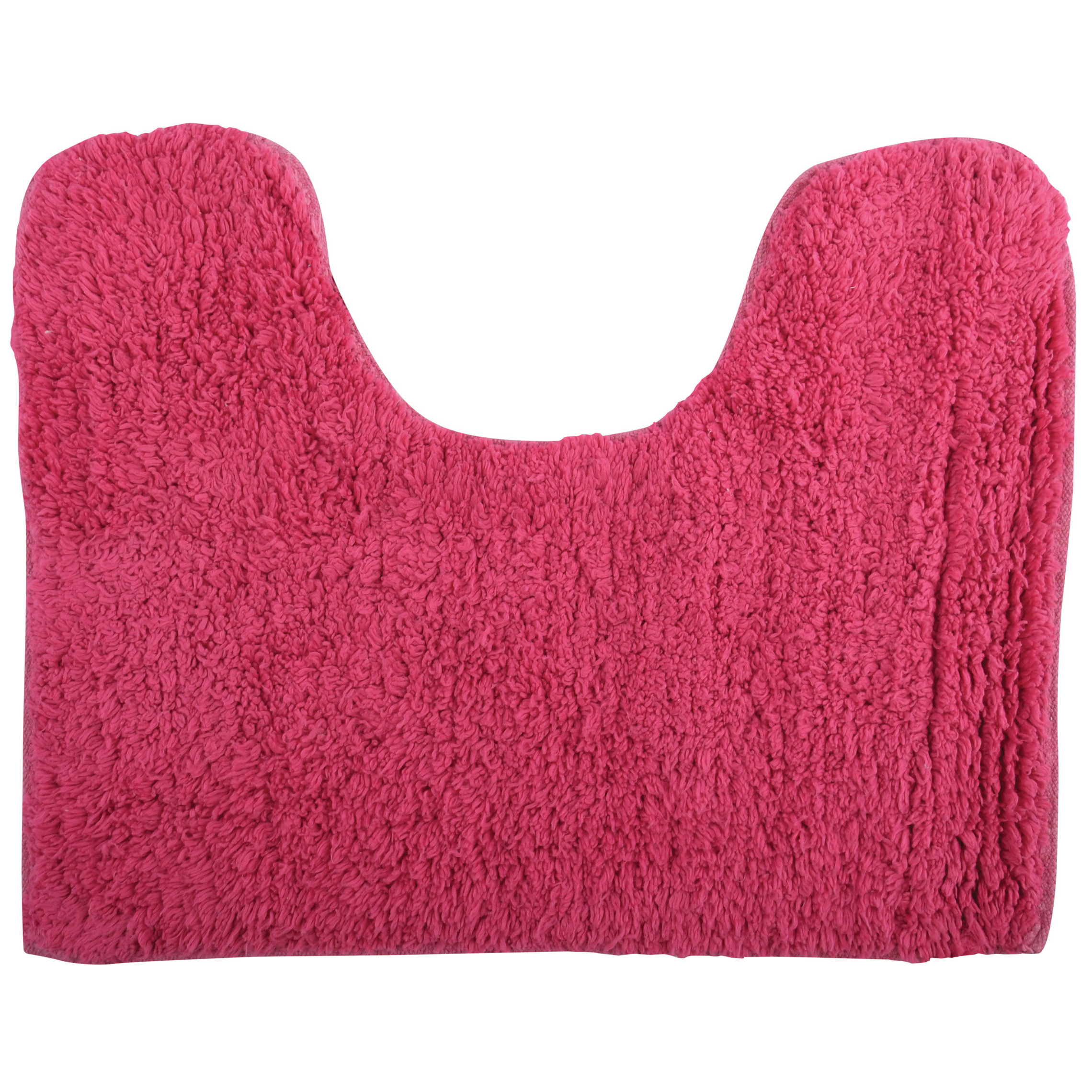 MSV WC-Badkamerkleed-badmat voor op de vloer fuchsia roze 45 x 35 cm