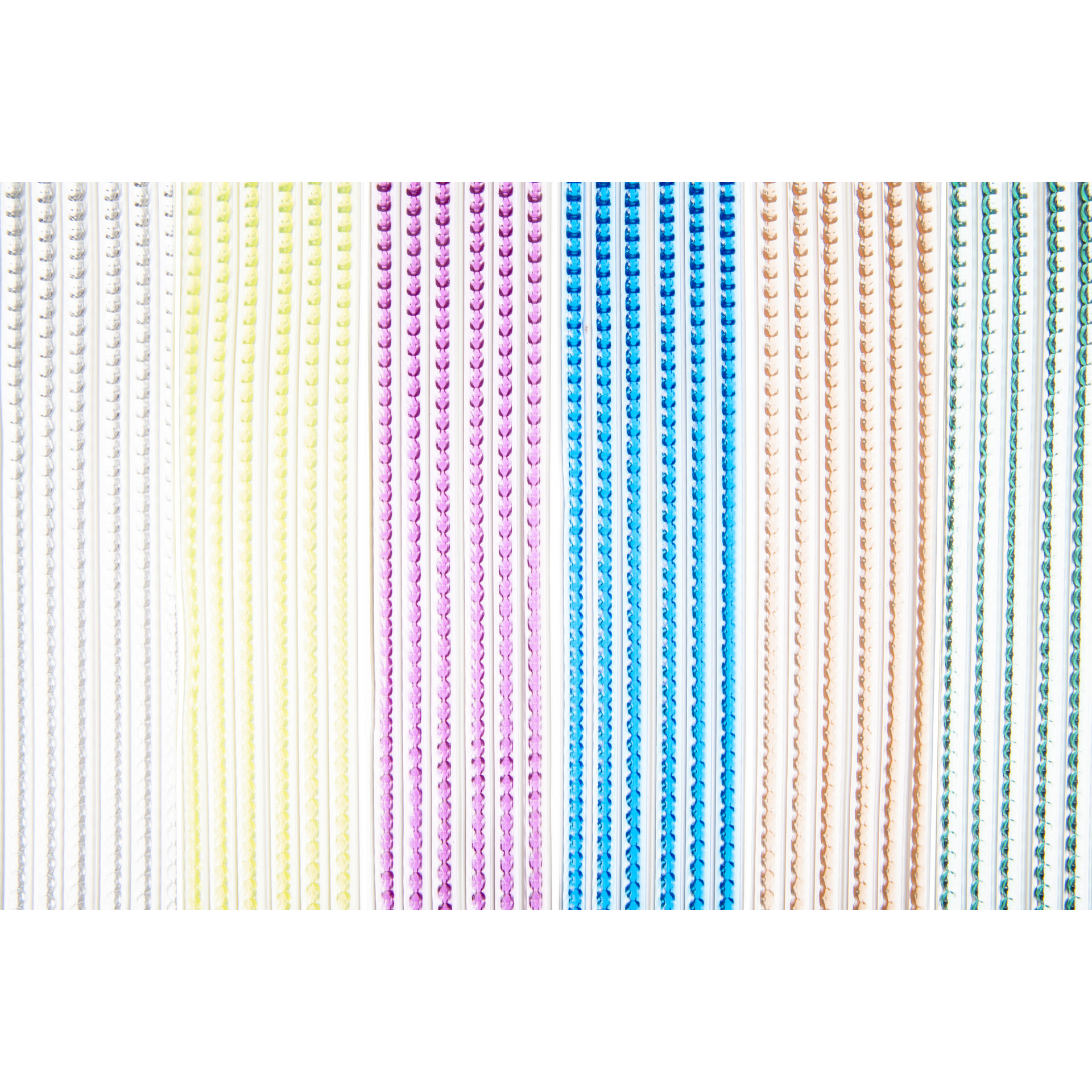 Multicolor kunststof vliegen-insecten kralen gordijn 93 x 220 cm