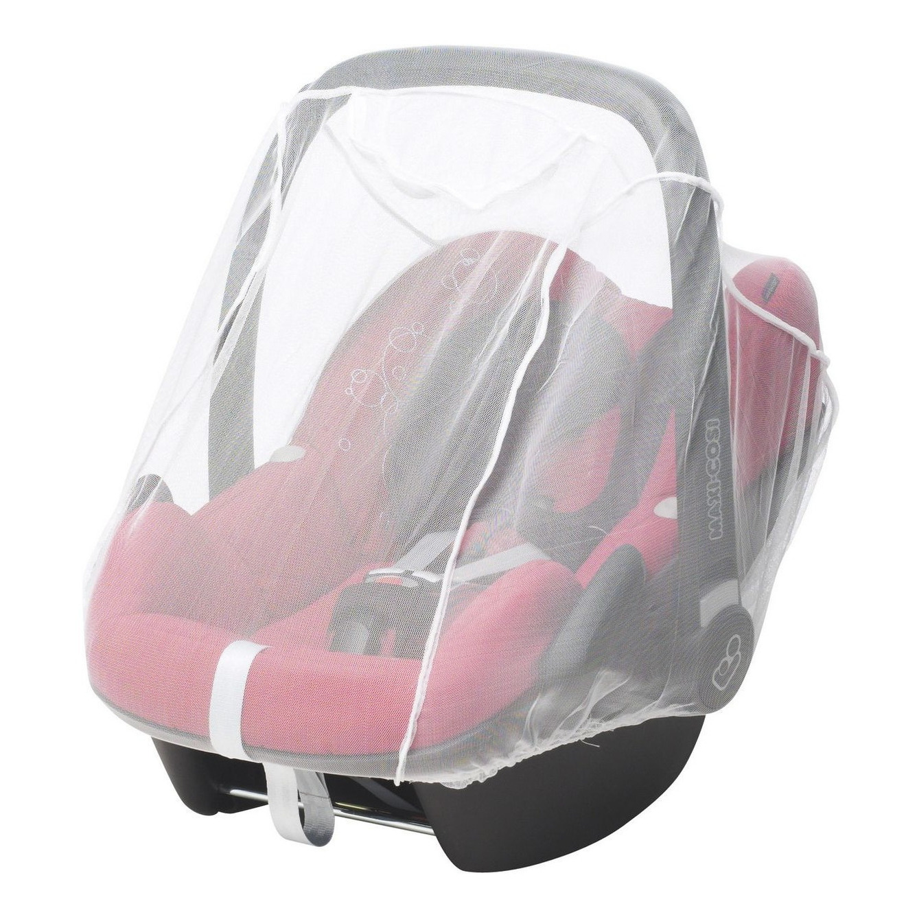 Muskietennet-klamboe voor baby autostoeltje wit