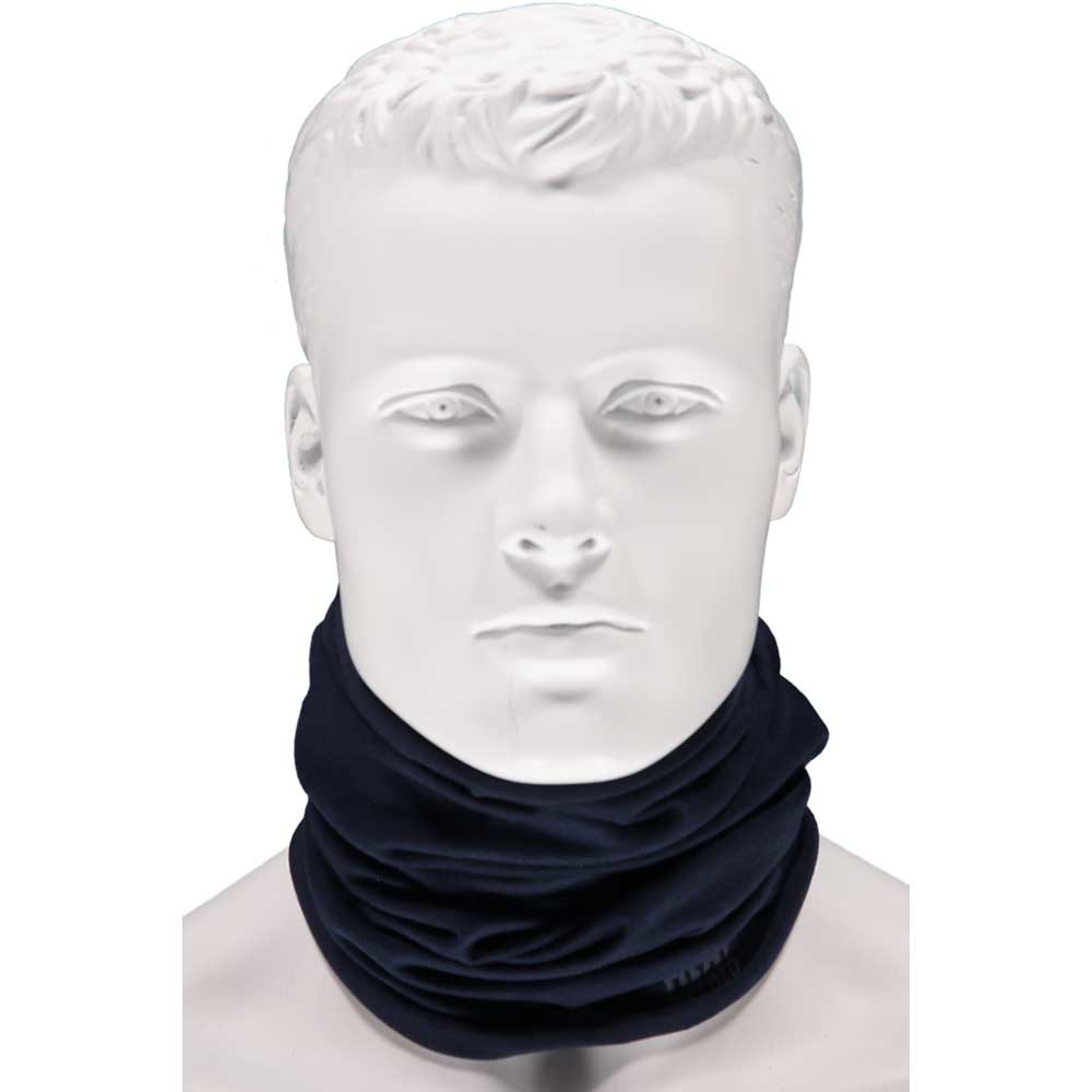 Navy blauwe nekwarmer sjaal thermo voor dames-heren op wintersport
