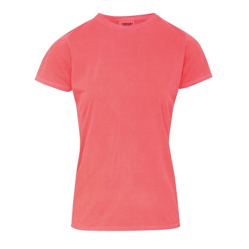 Neon oranje dames t-shirts met ronde hals kopen