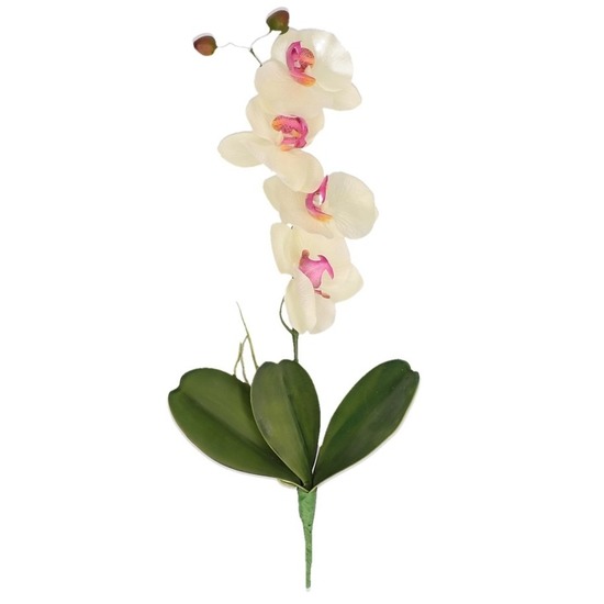 Nep planten roze-wit Orchidee-Phalaenopsis kunstplanten takken 44 cm