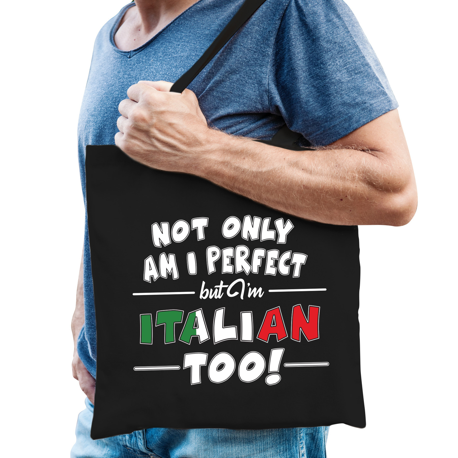 Not only perfect but Italian-Italie too fun cadeau tas voor heren