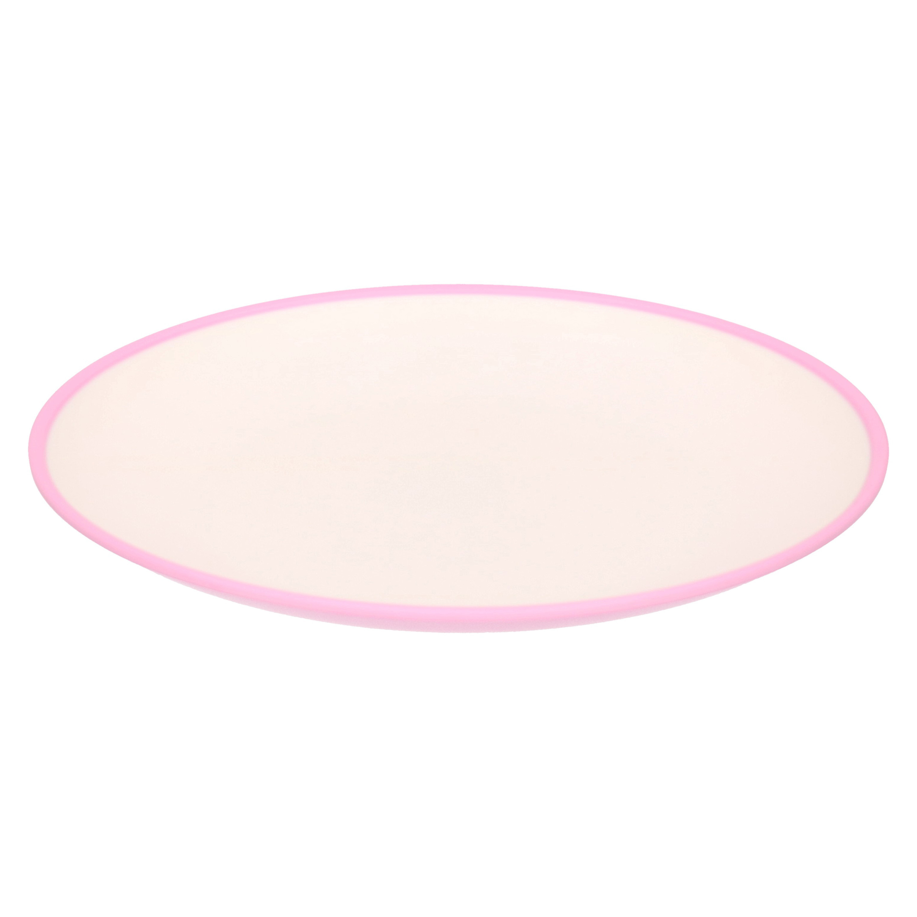Onbreekbare kunststof-melamine roze ontbijt bordjes 23 cm voor outdoor-camping