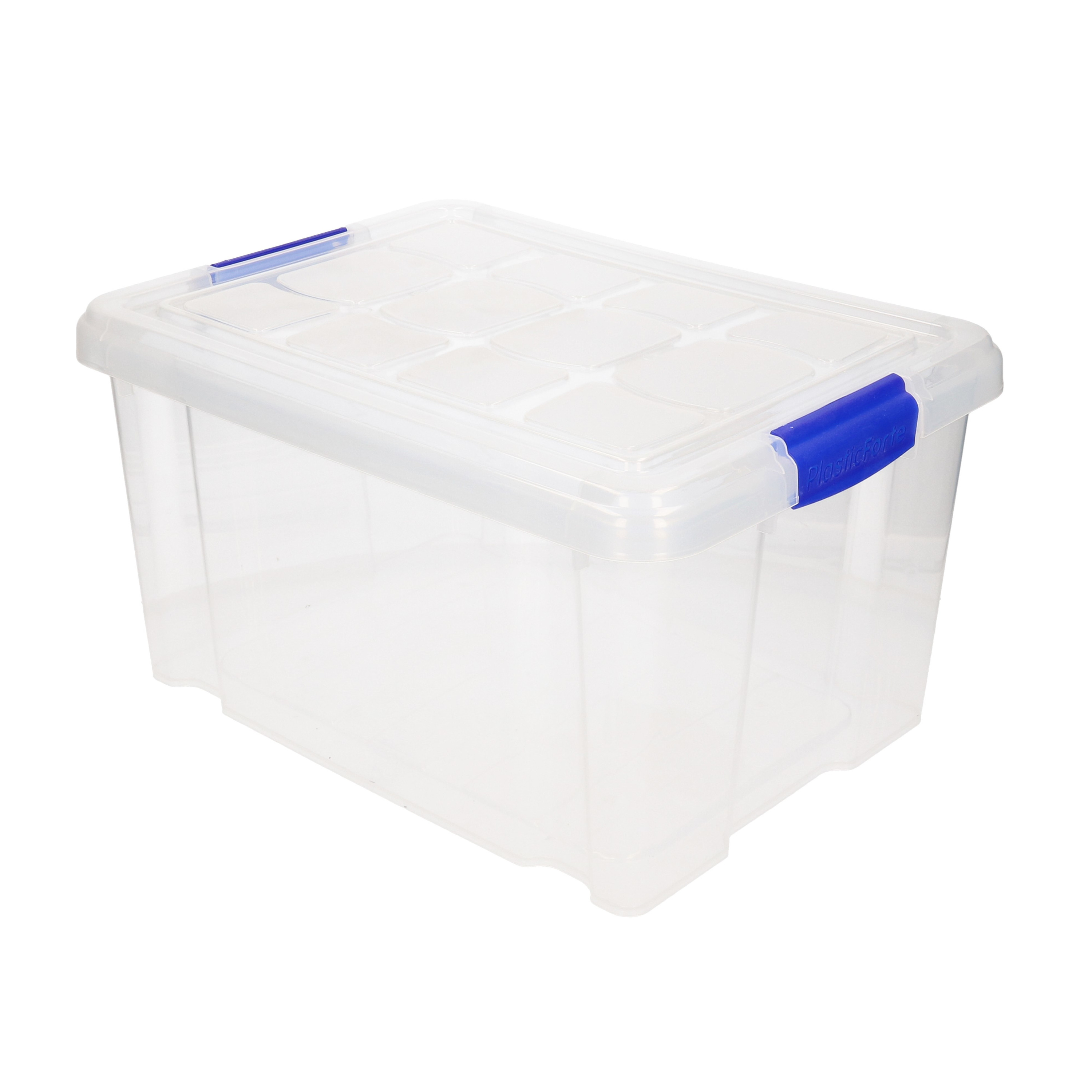 Opbergbox met deksel 5 liter transparant kunststof