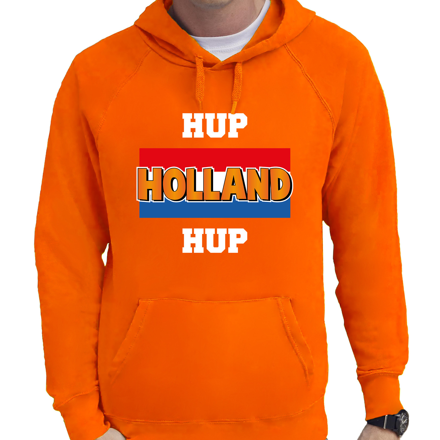 Oranje fan hoodie-sweater met capuchon Holland hup Holland hup EK- WK voor heren