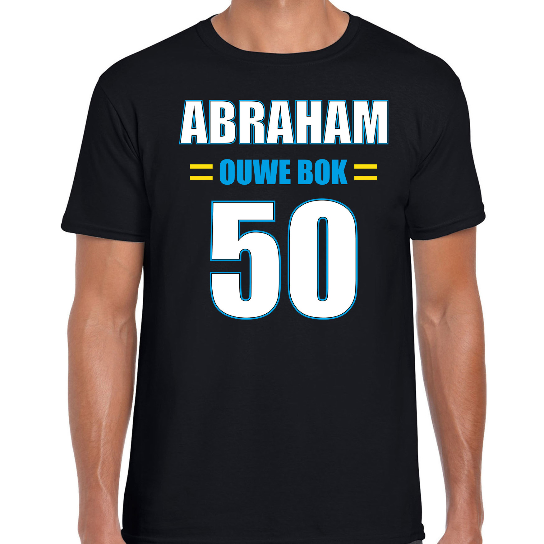 Ouwe bok 50 jaar verjaardag shirt Abraham zwart heren cadeau t-shirt