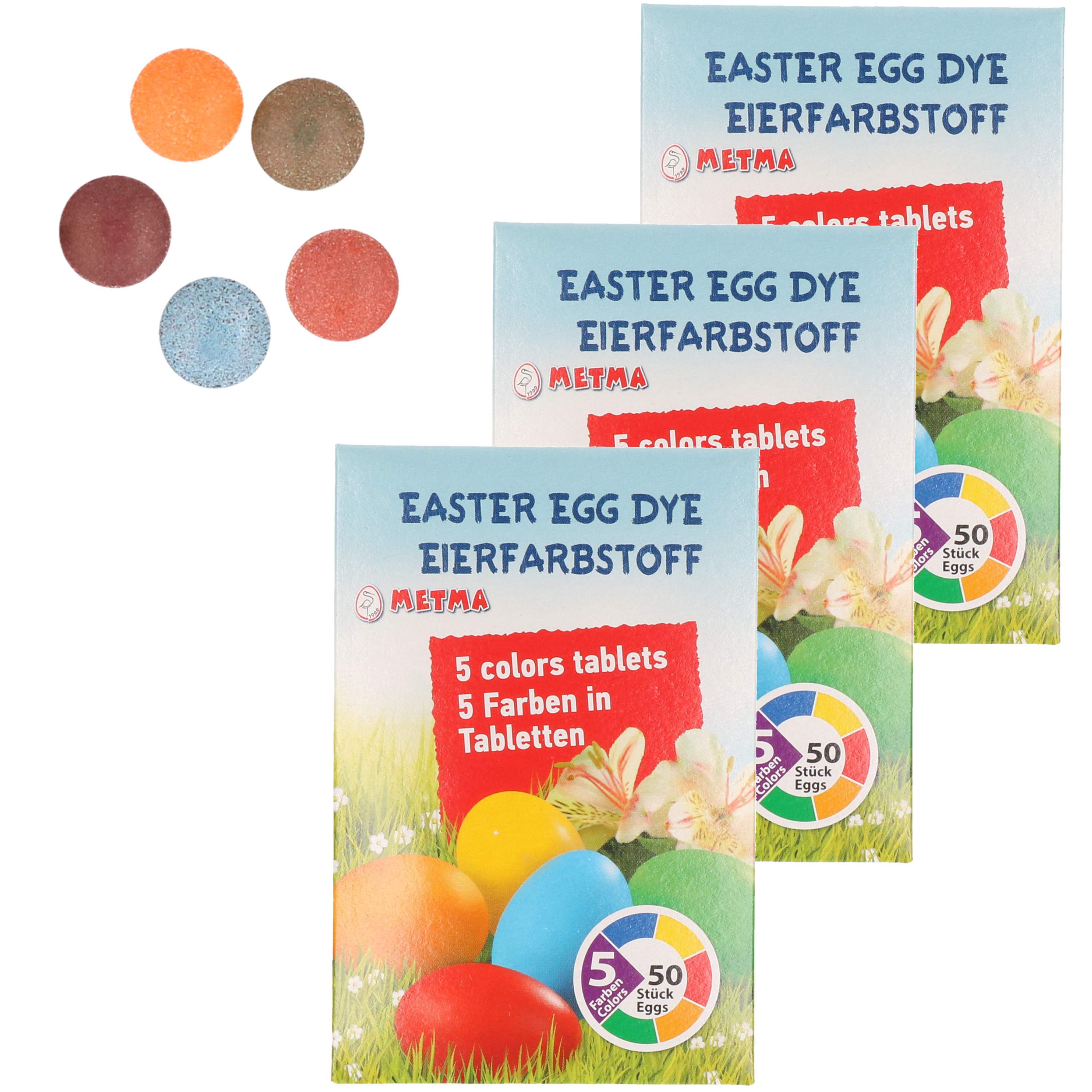 Paasei verf kleurtabletten ca. 150 eieren
