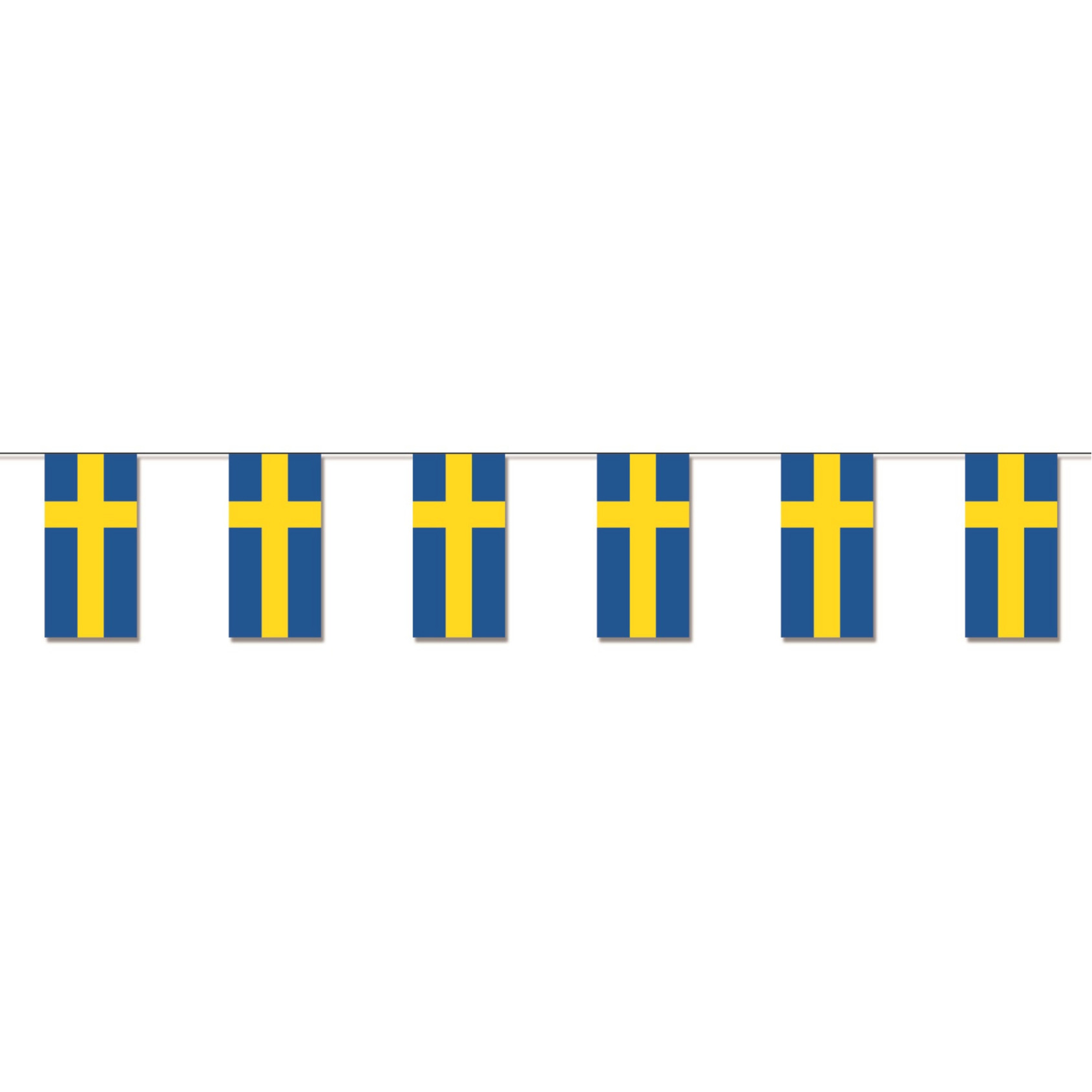 Papieren vlaggenlijn Zweden landen decoratie