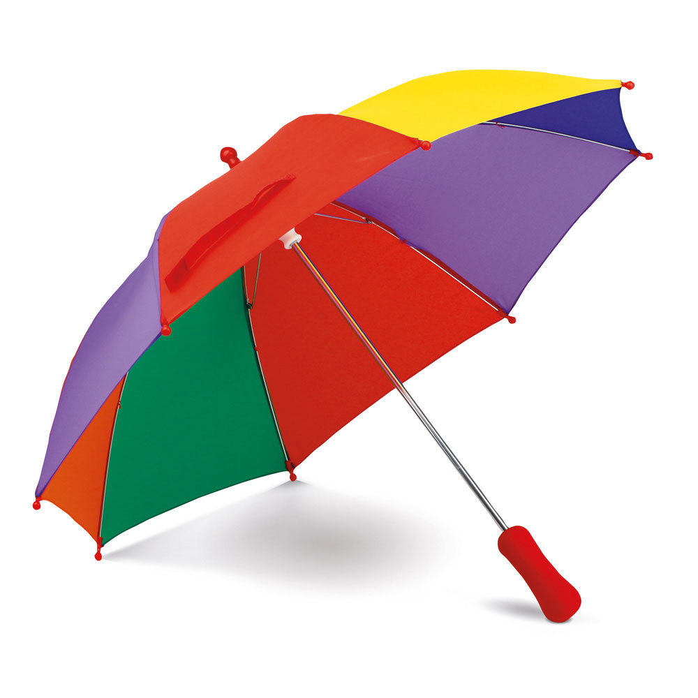 Paraplu gekleurd voor kinderen 68 cm manueel