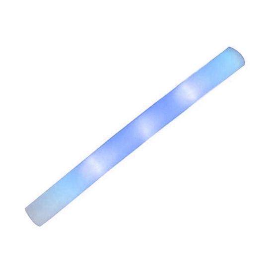 Party lichtstaaf met blauw LED licht 48 cm