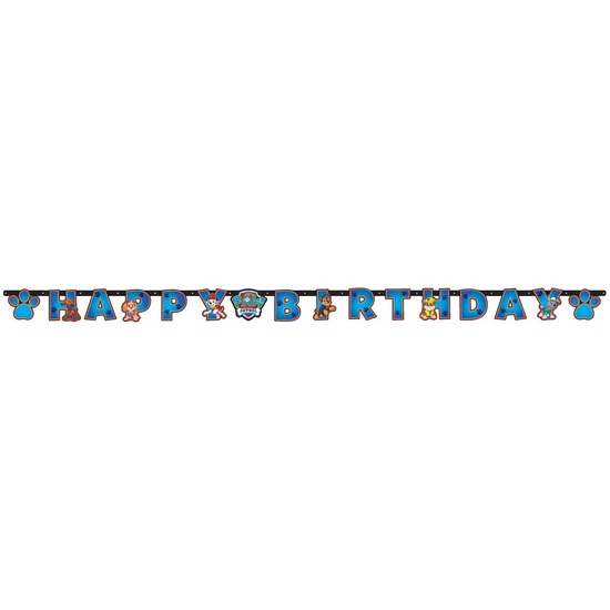 Paw Patrol kinderfeestje letterslinger-wenslijn 180 x 14 cm