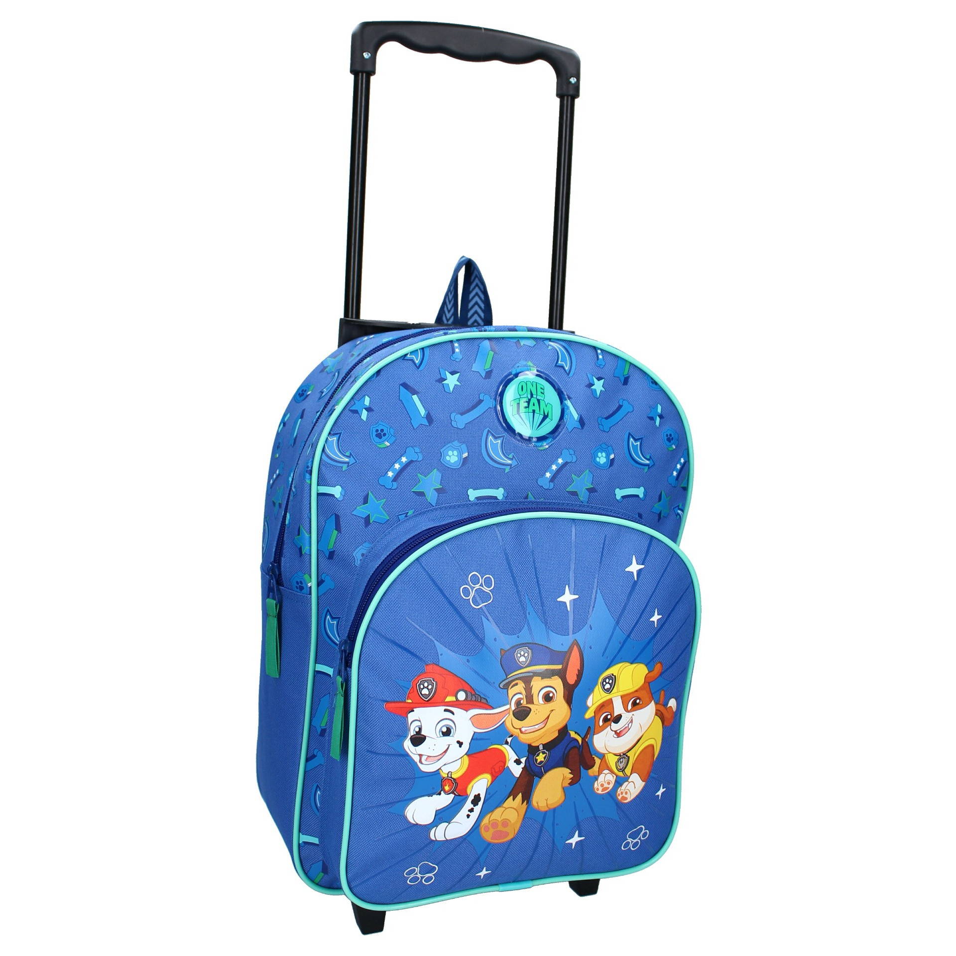 Paw Patrol koffer op wieltjes blauw 38 cm voor kinderen