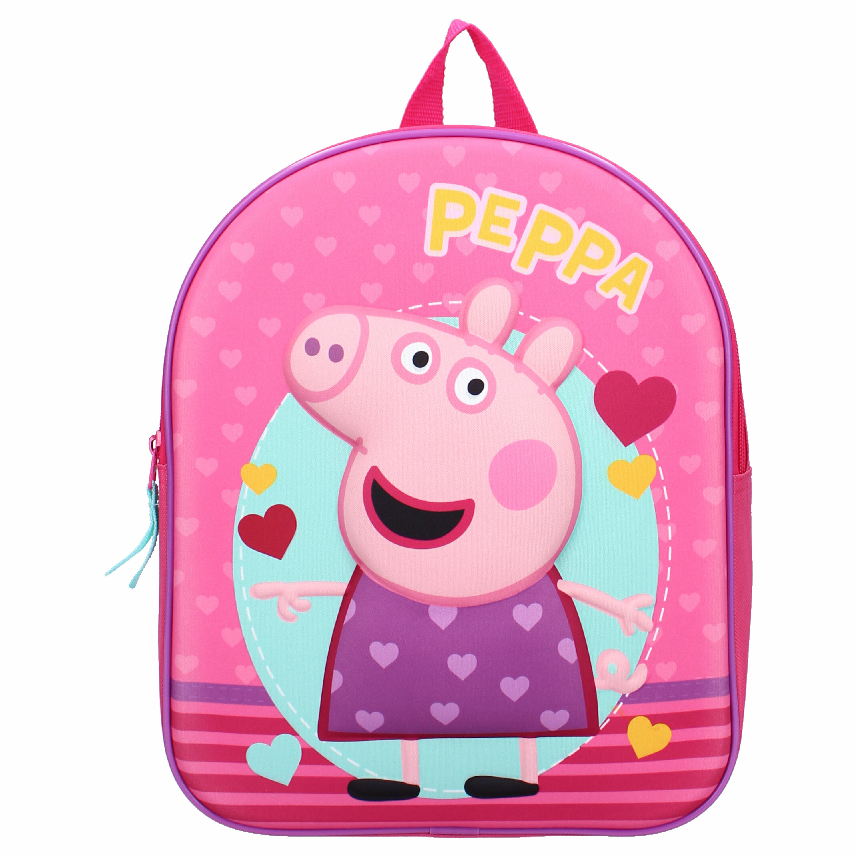 Peppa Pig school rugtas-rugzak voor peuters-kleuters-kinderen 32 cm