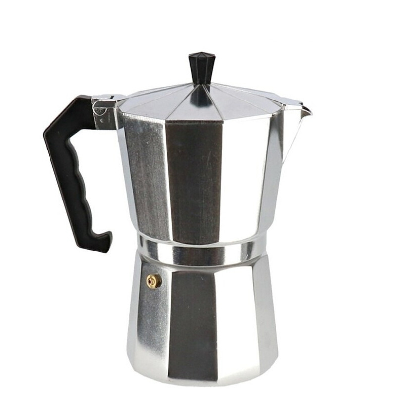 Percolator-espresso apparaat zilver voor 9 kopjes