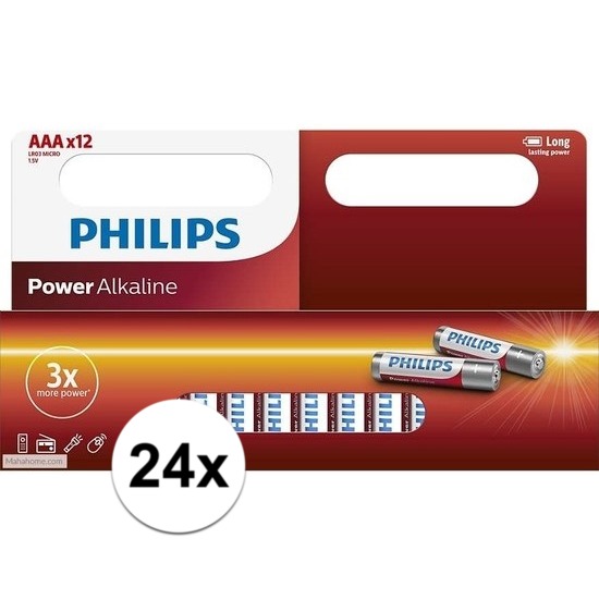 Philips AAA batterijen 24 stuks