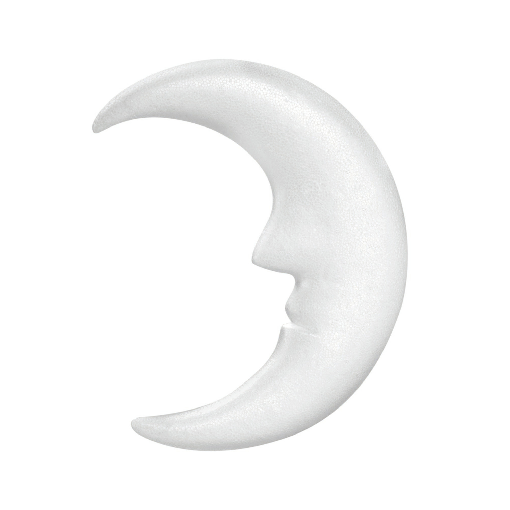 Piepschuim hobby knutselen vormen-figuren maan van 23 cm