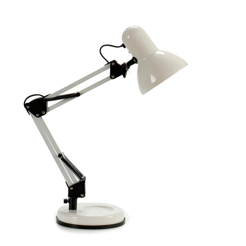 Pincello Tafellamp-bureaulampje High Light metaal wit H58 cm buigbaar hoog model