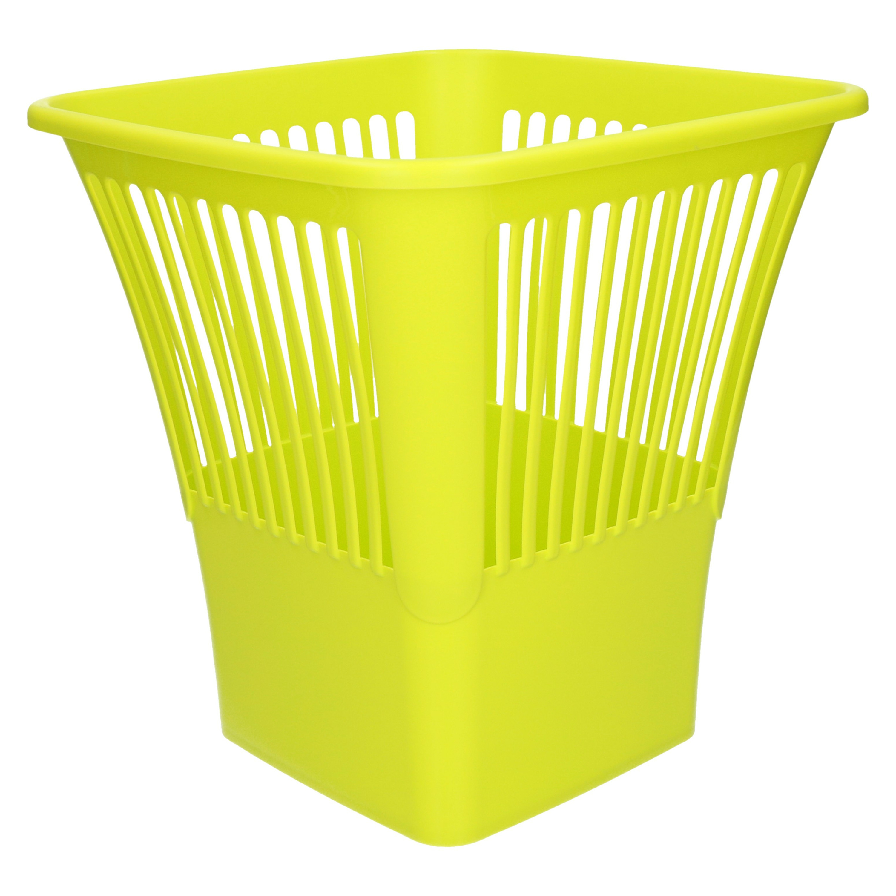 Plasticforte Afvalbak-vuilnisbak-kantoor prullenbak plastic groen 30 cm