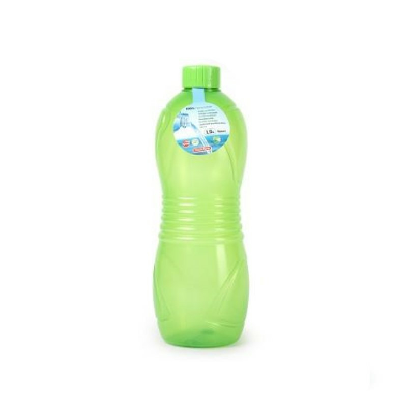 Plasticforte Drinkfles-waterfles-bidon 1000 ml transparant-groen kunststof