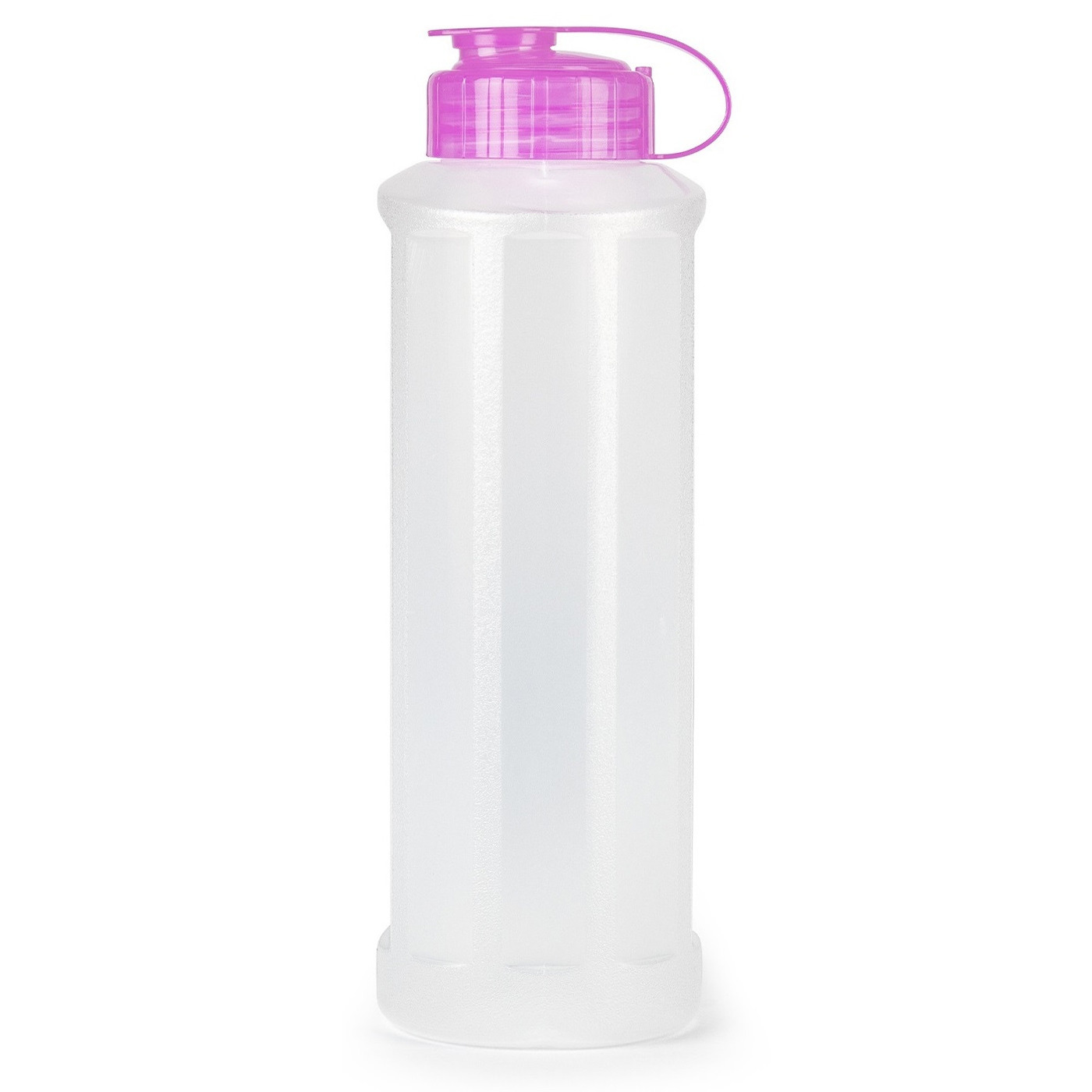 PlasticForte Drinkfles-waterfles-bidon 1600 ml transparant-roze kunststof