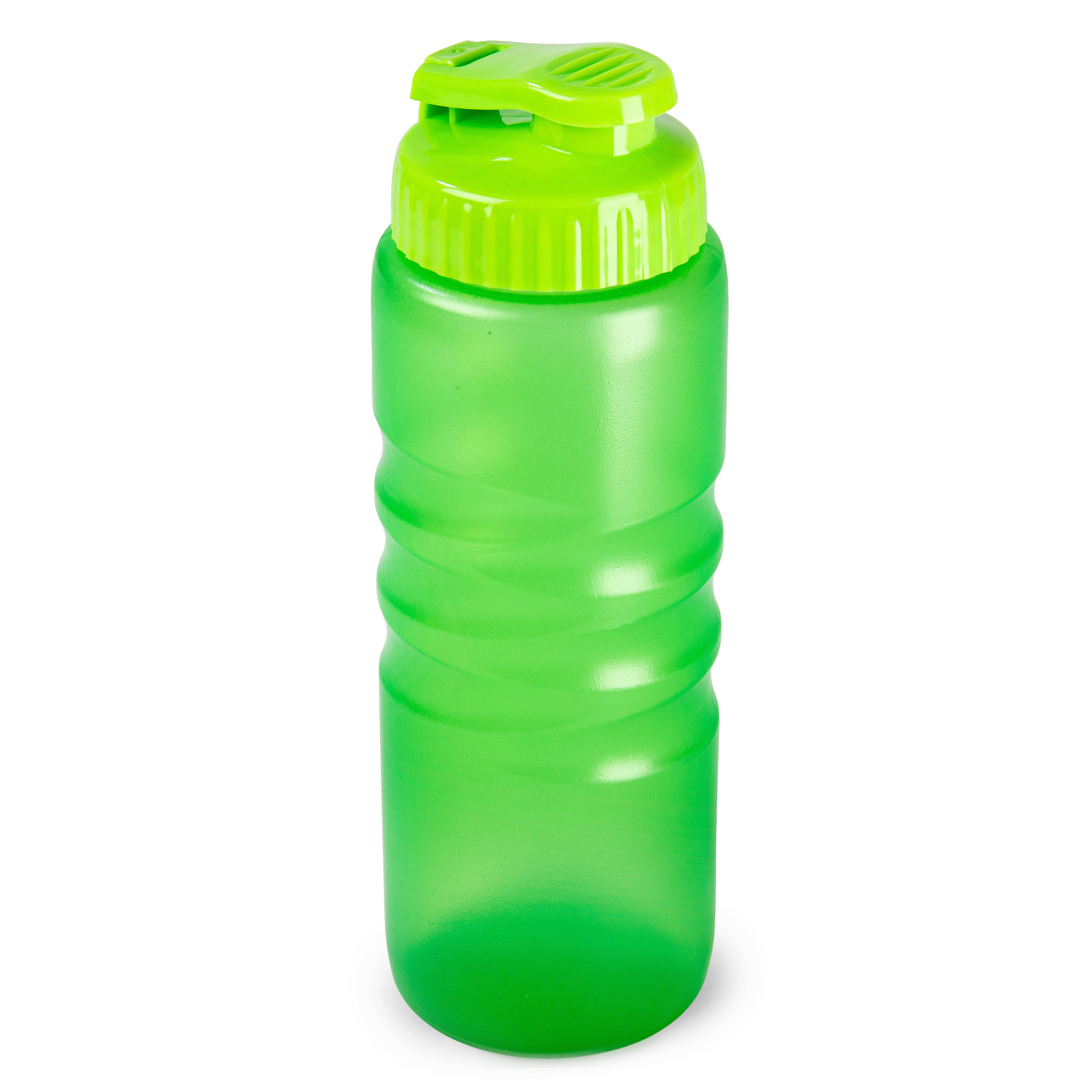 Plasticforte Drinkfles-waterfles-bidon 650 ml transparant-groen kunststof