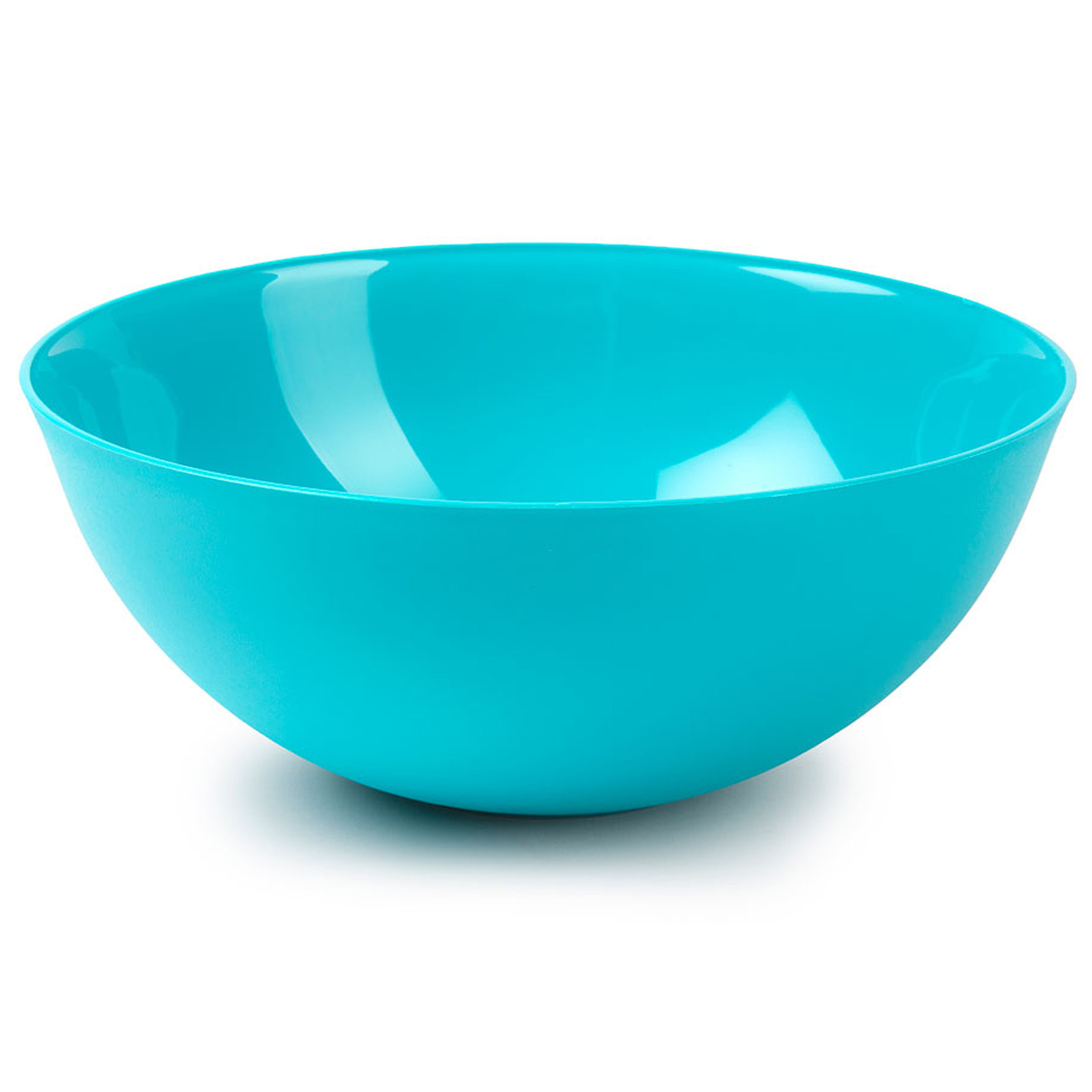 Plasticforte Serveerschaal-Saladeschaal D25 x H10 cm kunststof blauw 2,5 liter