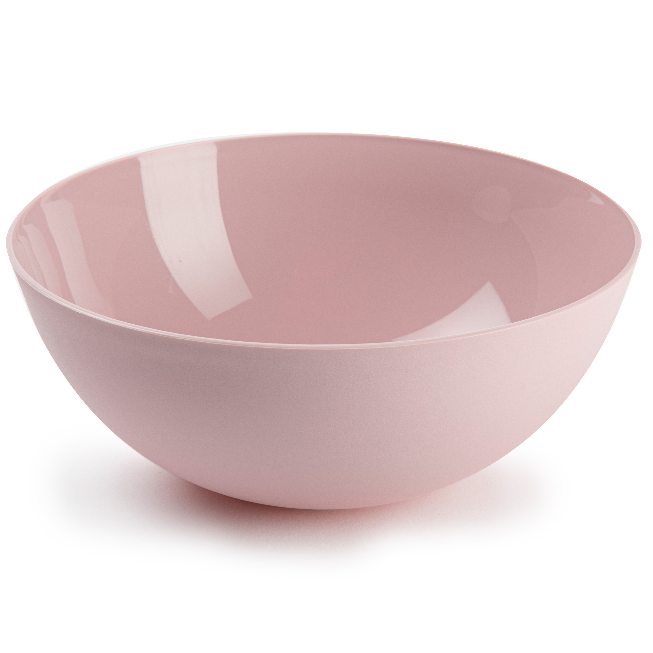 Plasticforte Serveerschaal-Saladeschaal D25 x H10 cm kunststof roze 2,5 liter