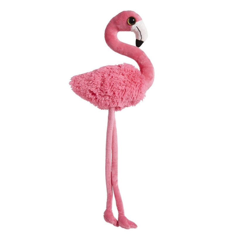 Pluche dierenknuffel flamingo roze 65 cm