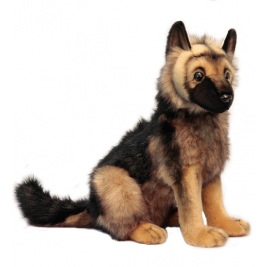 Pluche Duitse Herder pup knuffels 41 cm