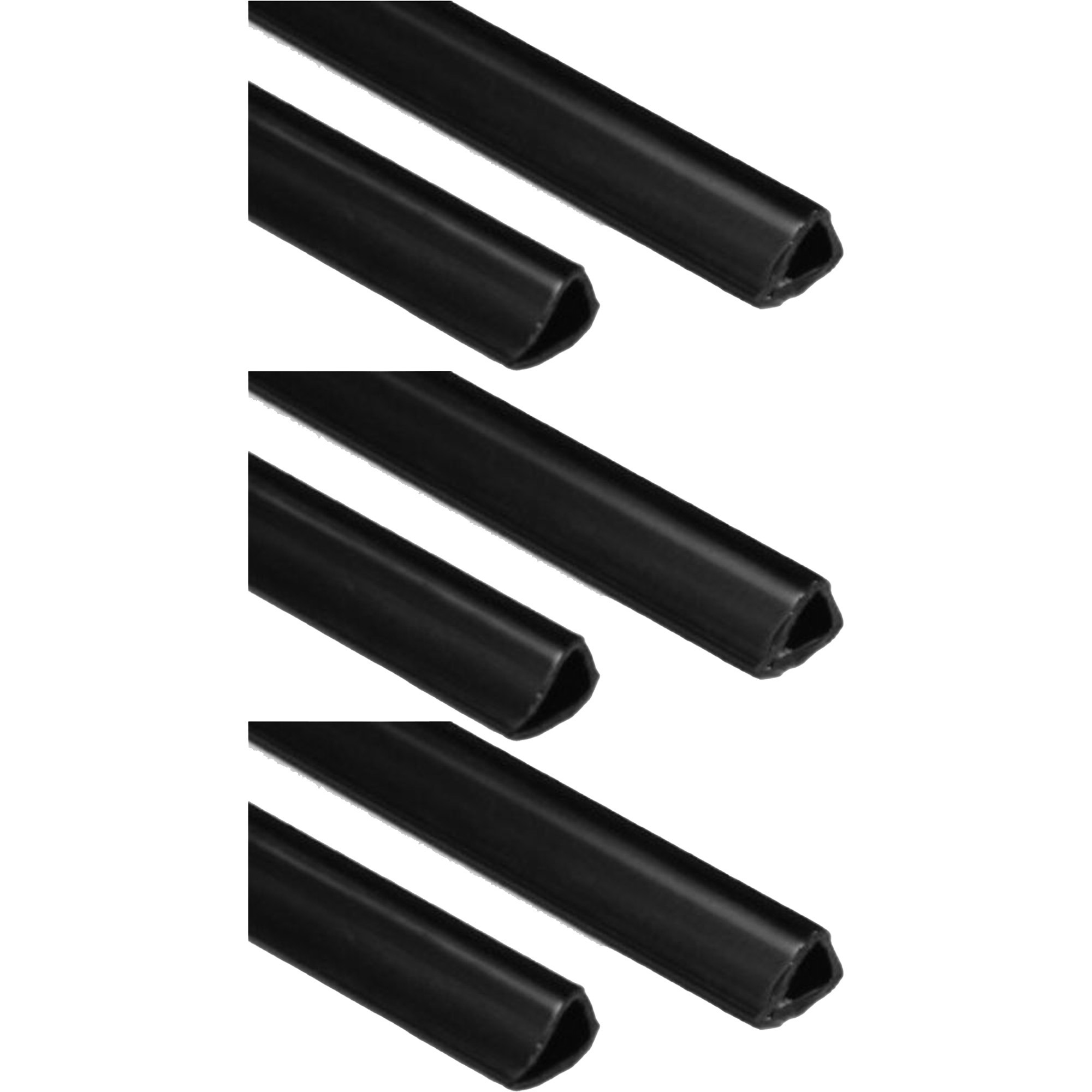 Poster strip bevestigingsmateriaal 6x 62 cm ophangmogelijkheden zwart