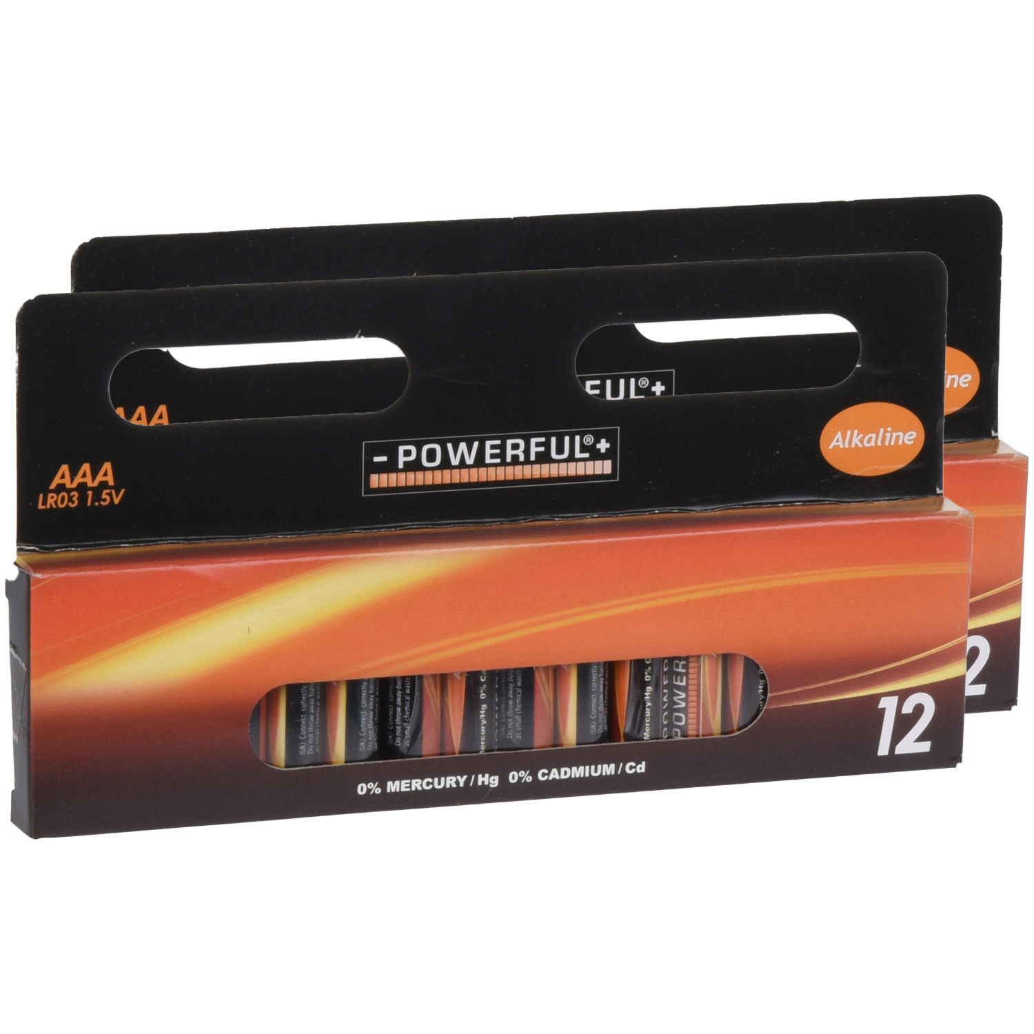 Powerful Batterijen AAA type 24x stuks Alkaline