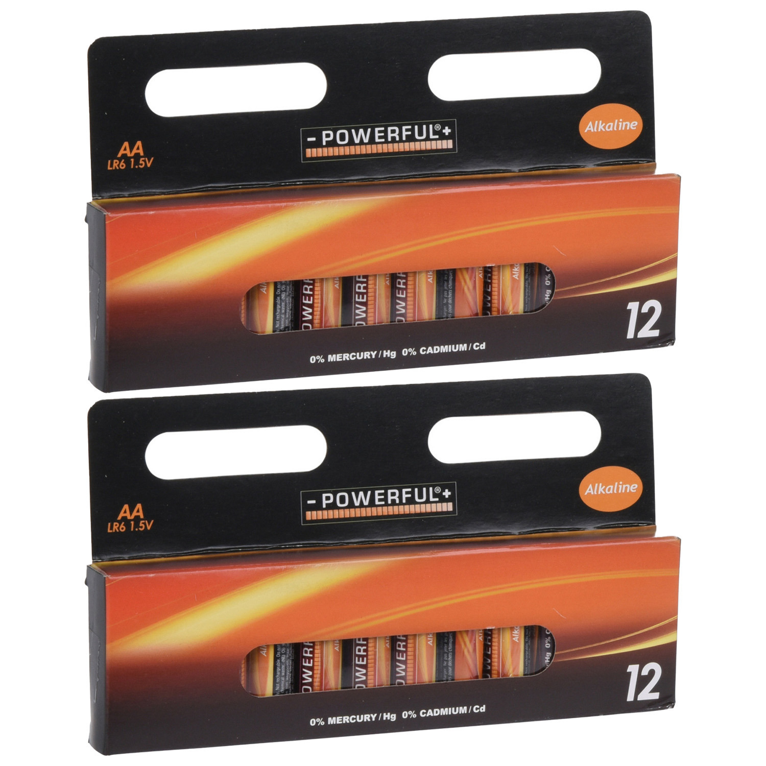 Powerful Batterijen Penlite AA type 24x stuks Alkaline