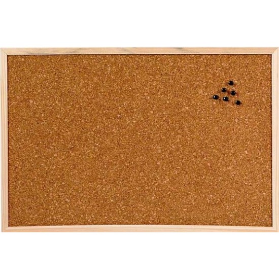 Prikborden-memoborden naturel kurk 60 x 45 cm
