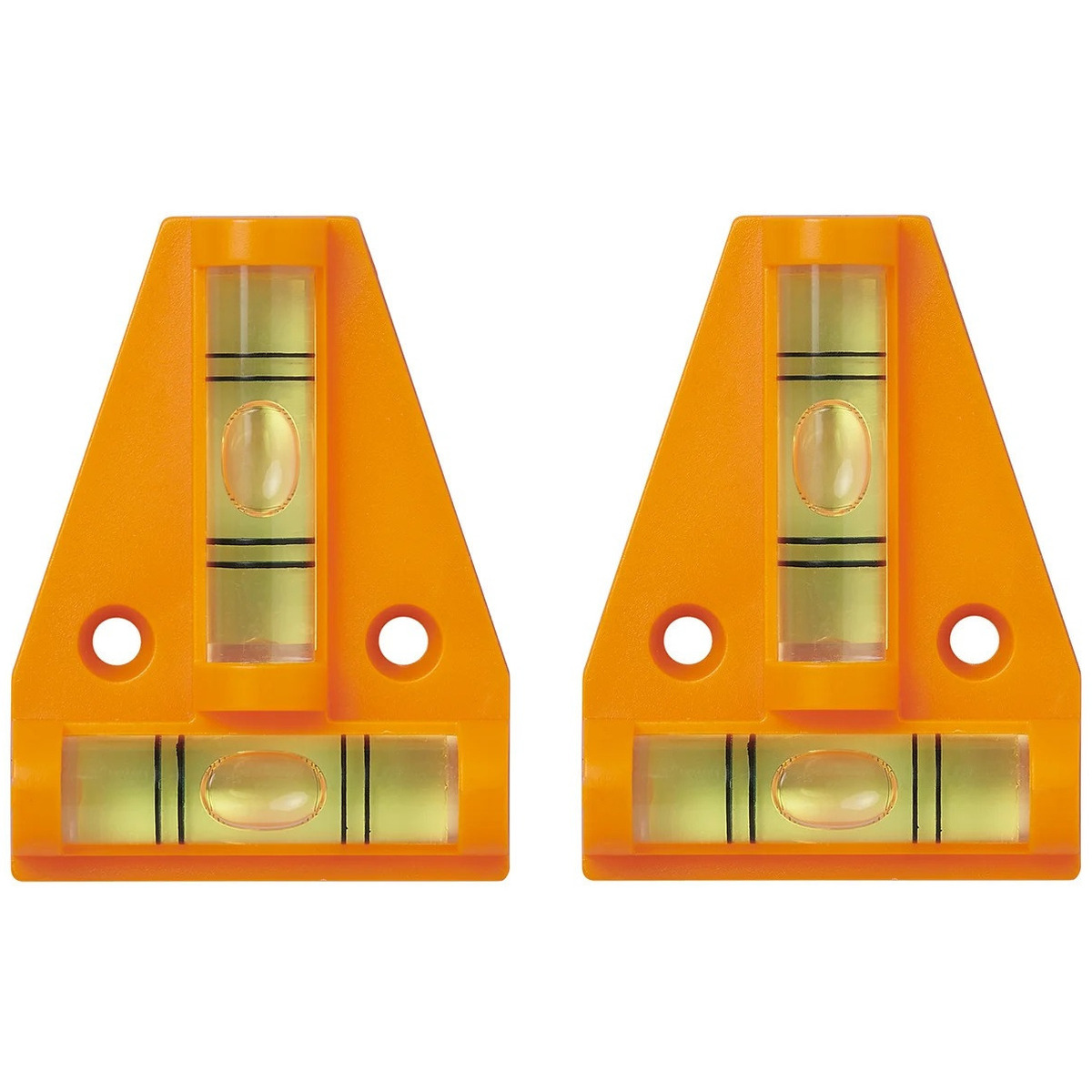 ProPlus Mini driehoek waterpas 2x met magneet bevestiging 58 x 44 mm 2 libellen met schroefgaten