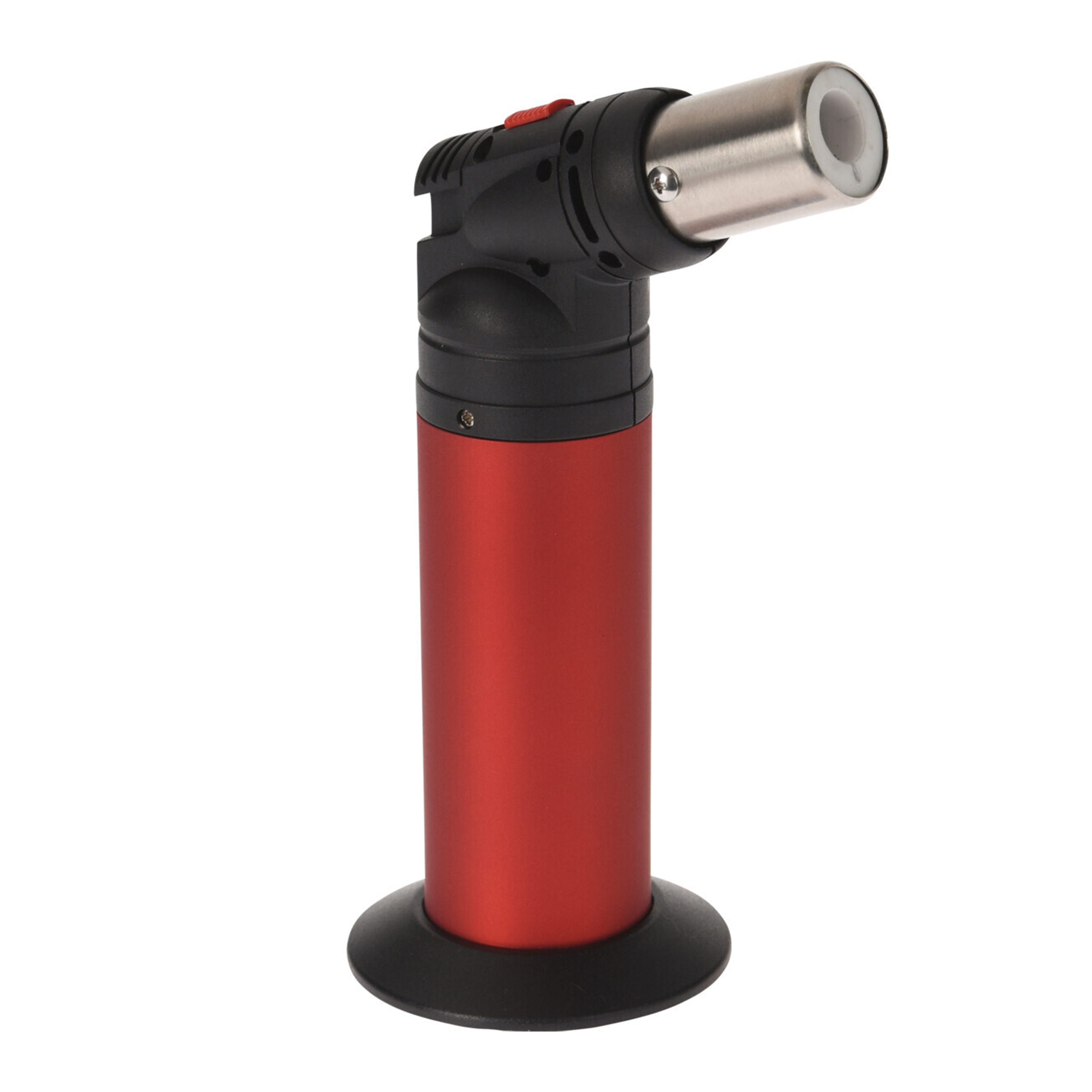 Rode creme brulee brander-aansteker met veiligheidsslot 15 cm