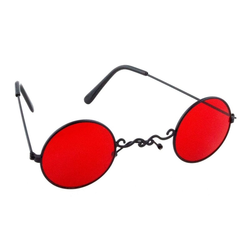 Rode dracula feestbril voor volwassenen