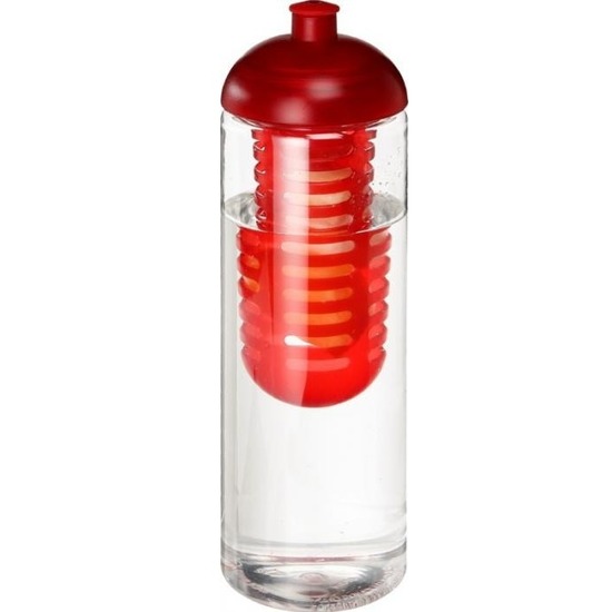 Rode drinkfles-waterfles met fruit infuser 850 ml