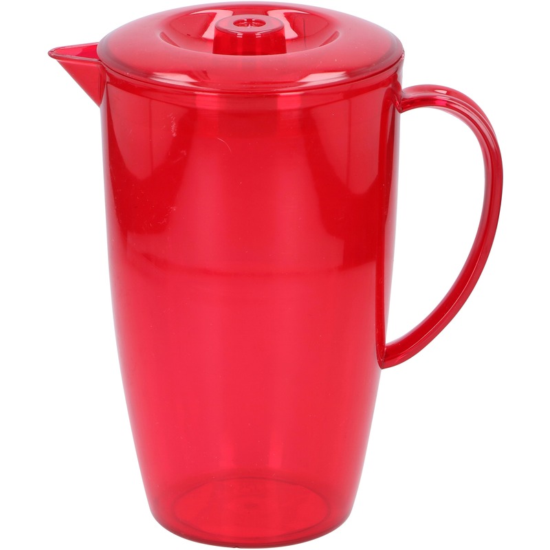 Rode plastic schenkkan-waterkan 2 liter