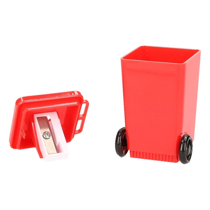 Rode rolcontainer puntenslijper 6 cm