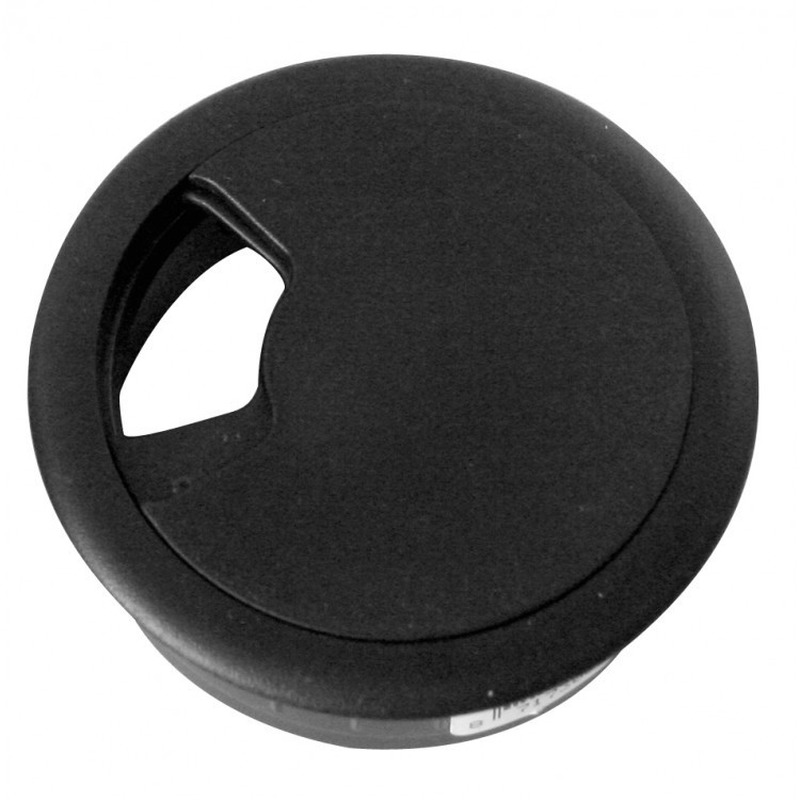 Ronde kabeldoorvoer zwart 60 mm