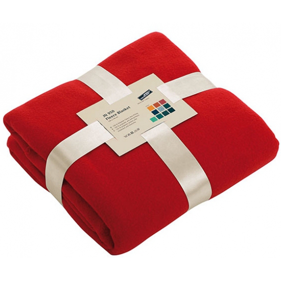 Rood fleece deken