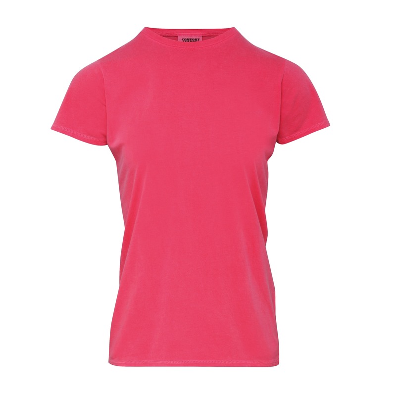 Roze dames t-shirts met ronde hals kopen