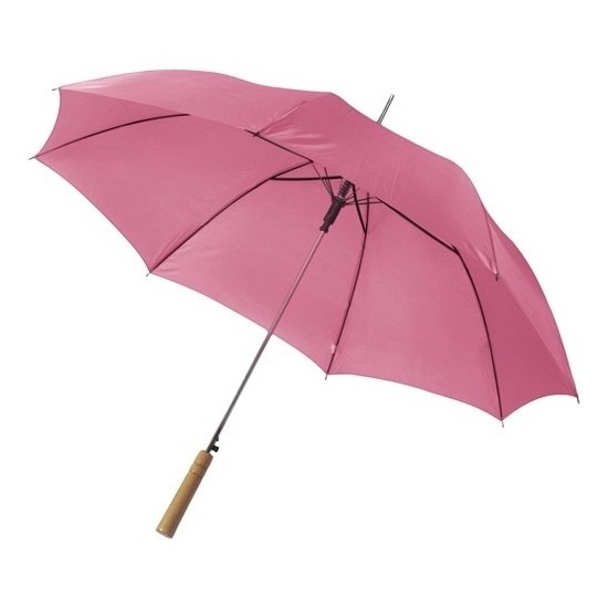 Roze grote paraplu van 102 cm doorsnede