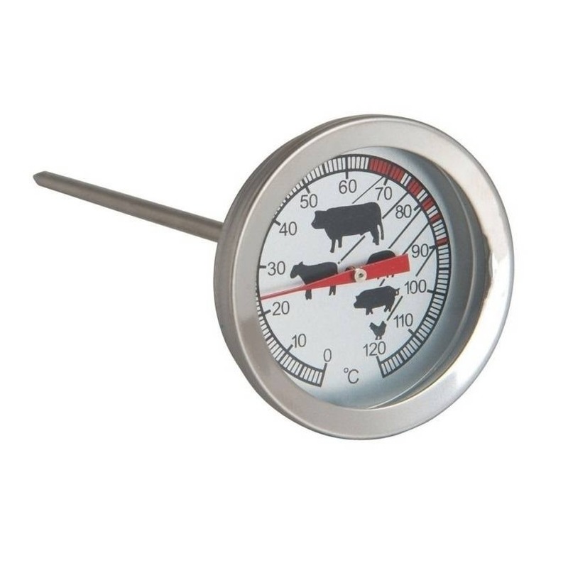 RVS vleesthermometer analog 12 cm