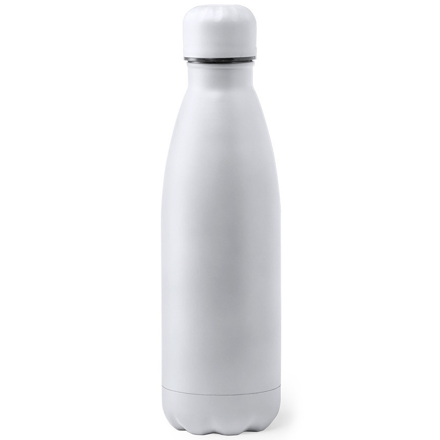 RVS waterfles-drinkfles wit met schroefdop 790 ml