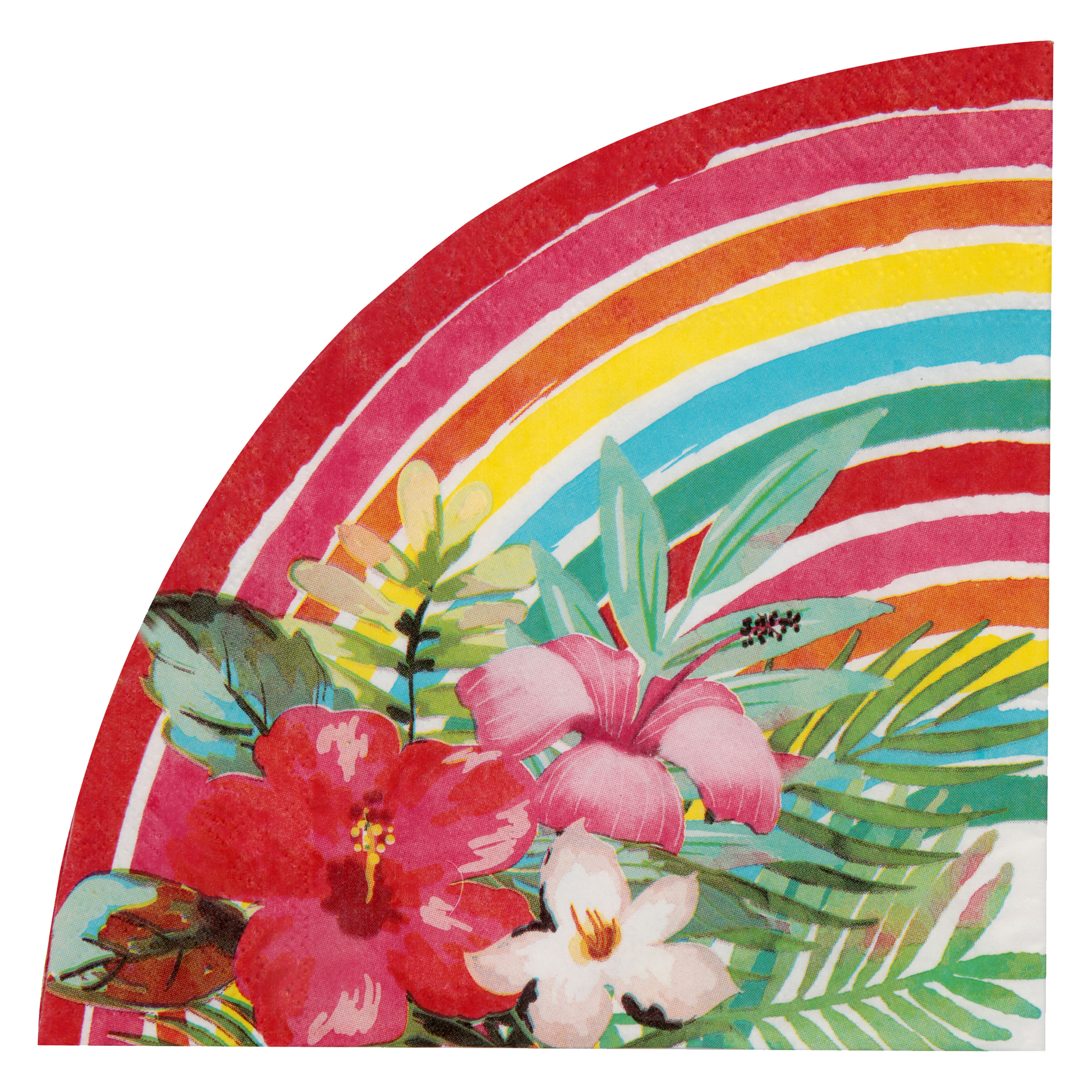 Santex tropical thema feest servetten 20x 16,5 x 8,5 cm papier Hawaii themafeest
