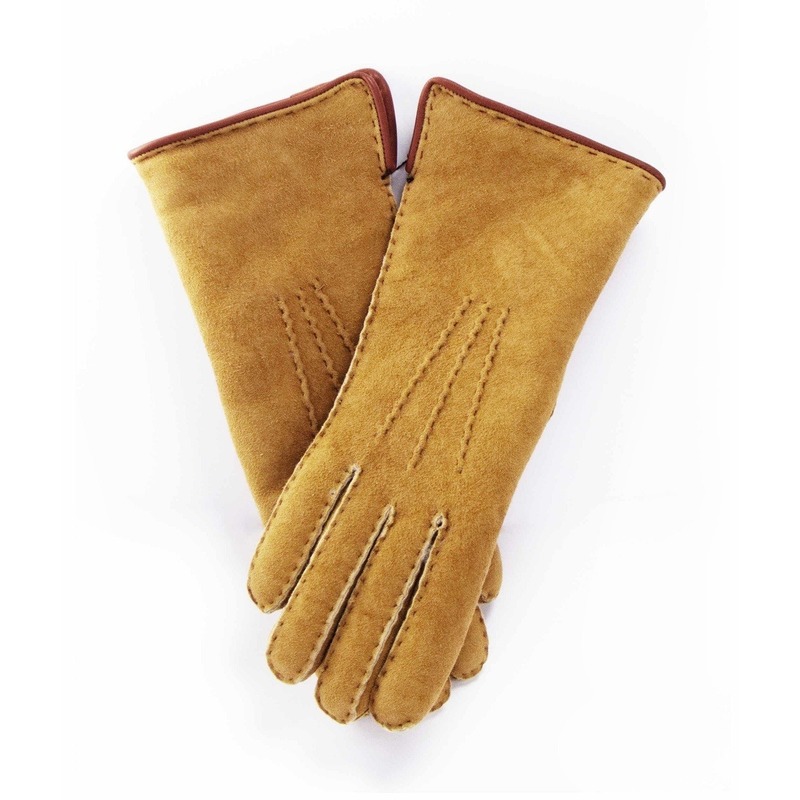 Schapenvacht handschoenen beige