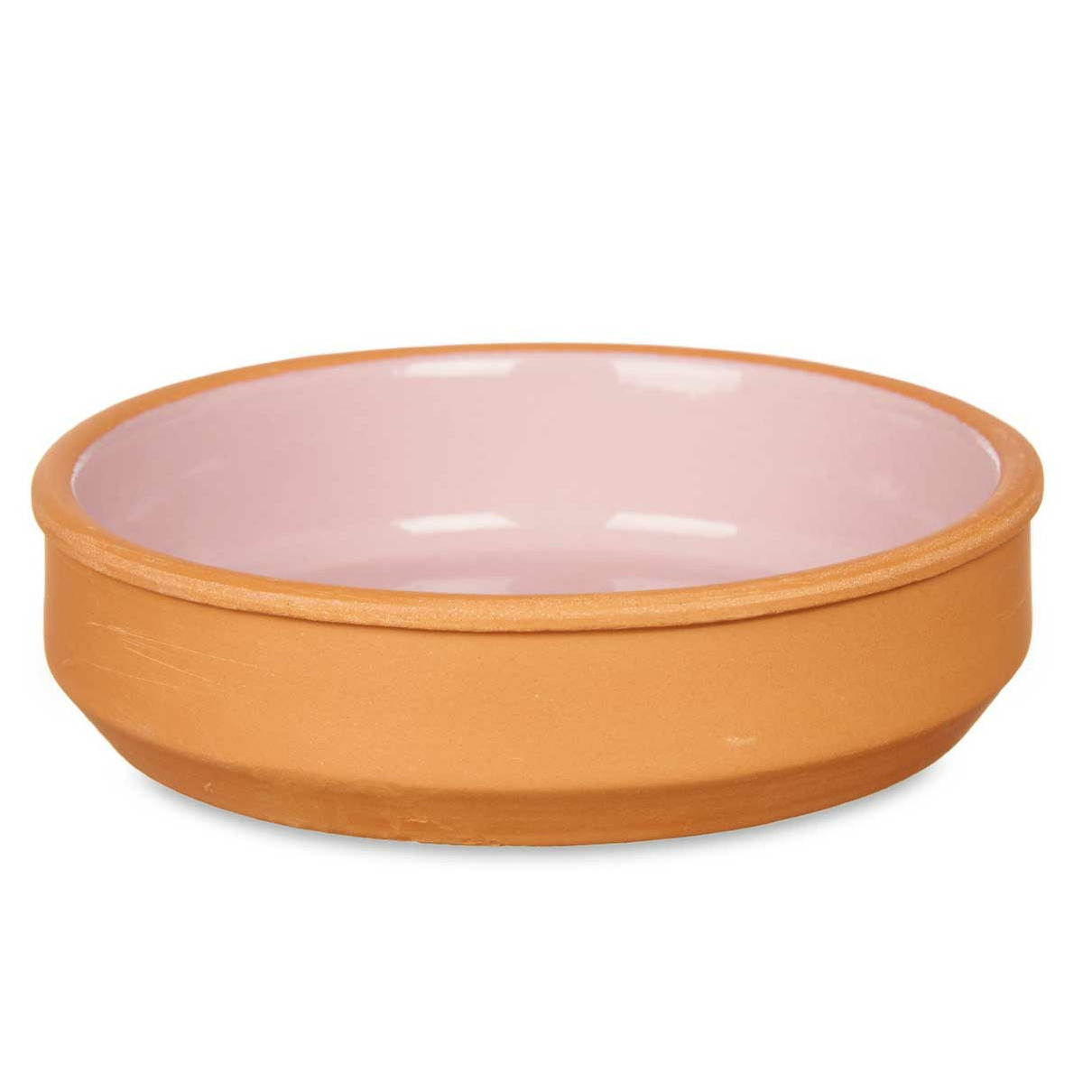 Set 4x tapas-creme brulee serveer schaaltjes terracotta-roze 16x4 cm